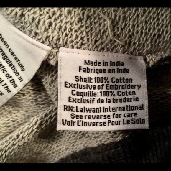 HEMANT & NANDITA (SMALL) Crystal Sweatshirt GRAY - Picture 7 of 8